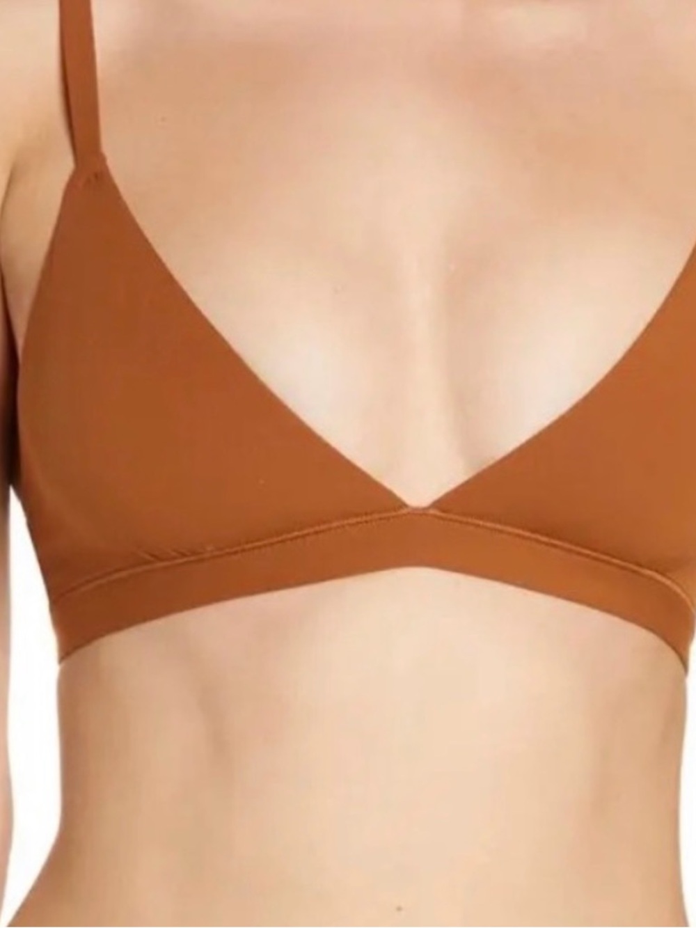 Like New SKIMS Brown Triangle Bralette S Bronze